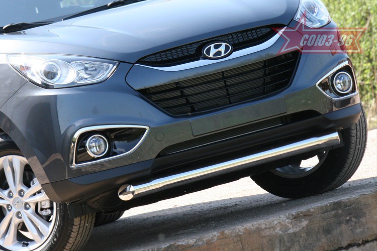Защита переднего бампера d76 короткая(Hyundai ix35 2010-) ЦЕНА: 80000 тенге
