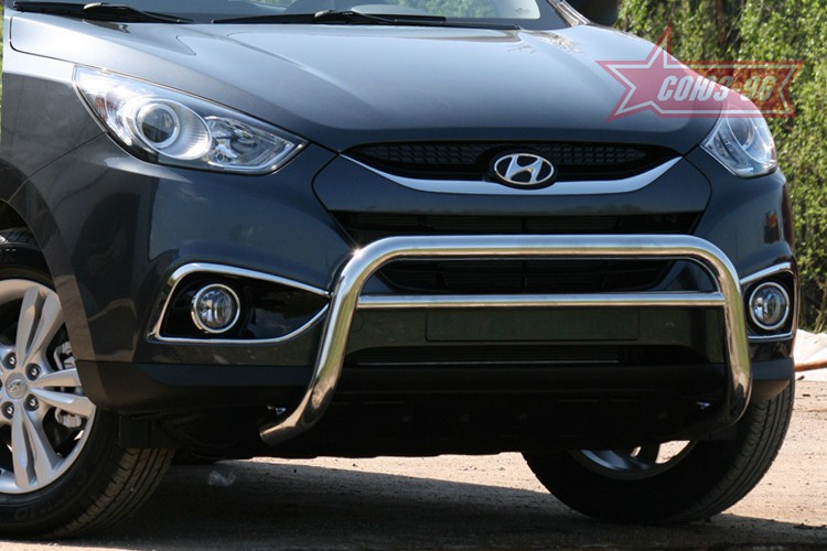 Решетка передняя мини d60 низкая с перемычкой(Hyundai ix35 2010-) ЦЕНА: 80000 тенге